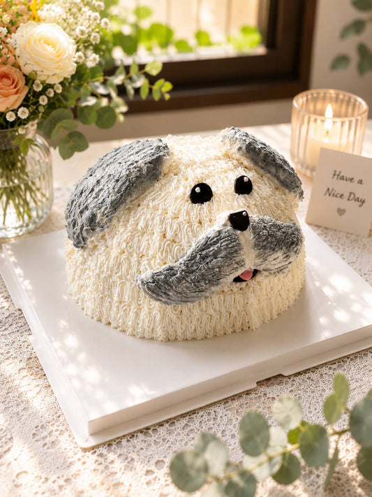 Dog Custom Cake in Bangkok | Japanese Fresh Cream Custom Cake