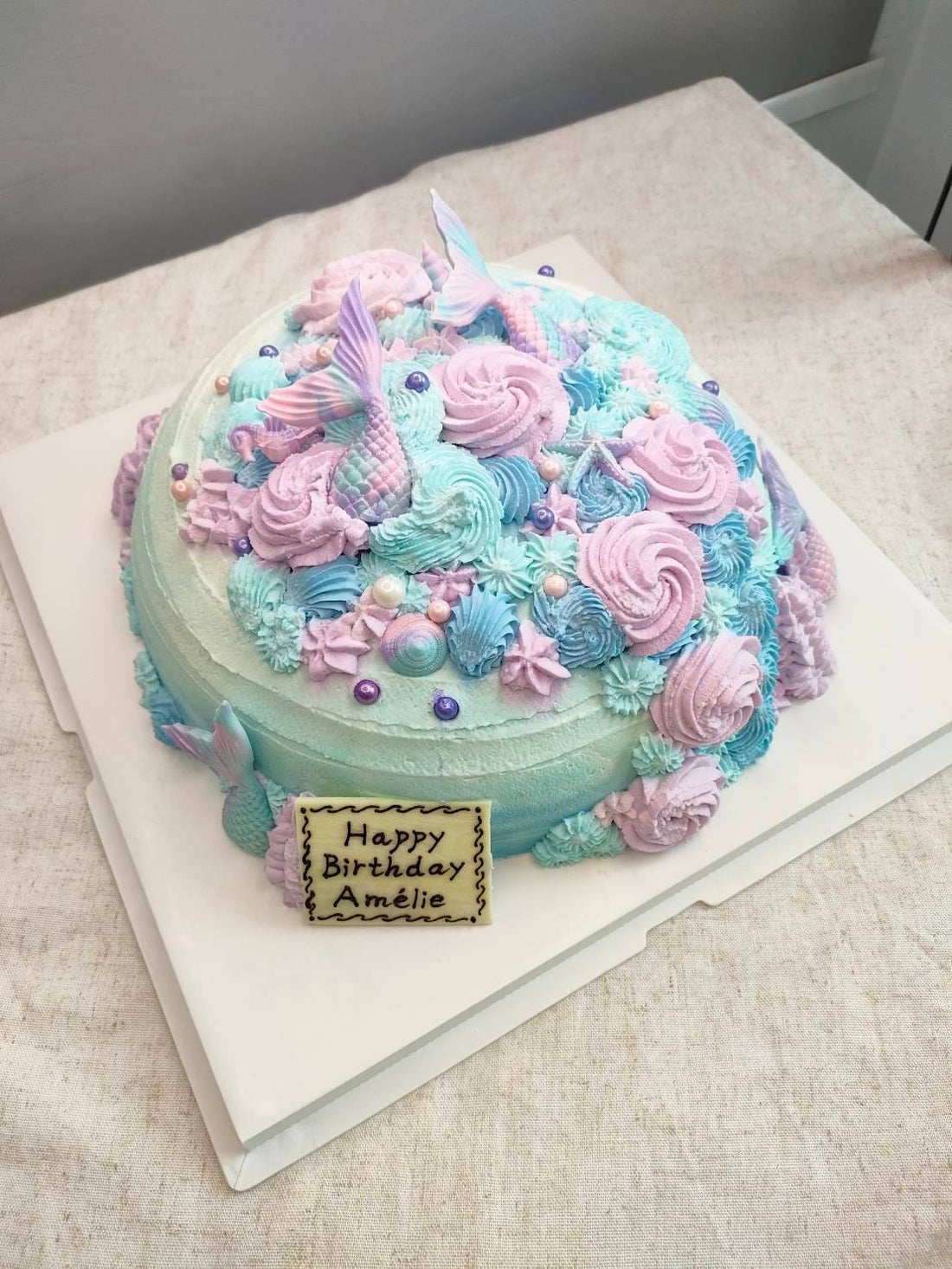 Mermaid Cake in Bangkok – Custom Fresh Cream Birthday Cake