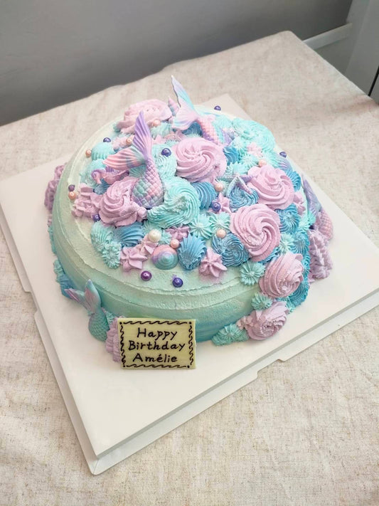 Mermaid Cake in Bangkok – Custom Fresh Cream Birthday Cake