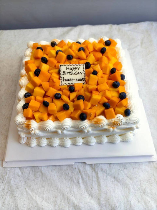 Mango Shortcake in Bangkok | Japanese Fresh Cream Birthday Cake