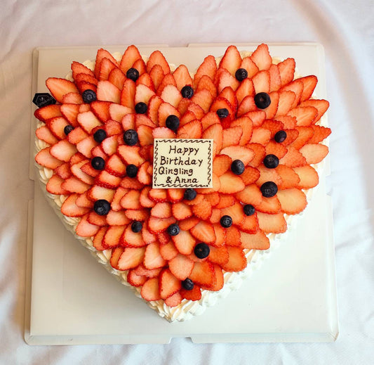 Strawberry Heart Shortcake (Fresh Cream Cake)