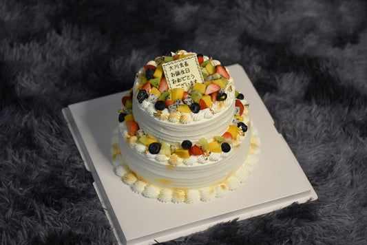 2 layer mix fruits shortcake